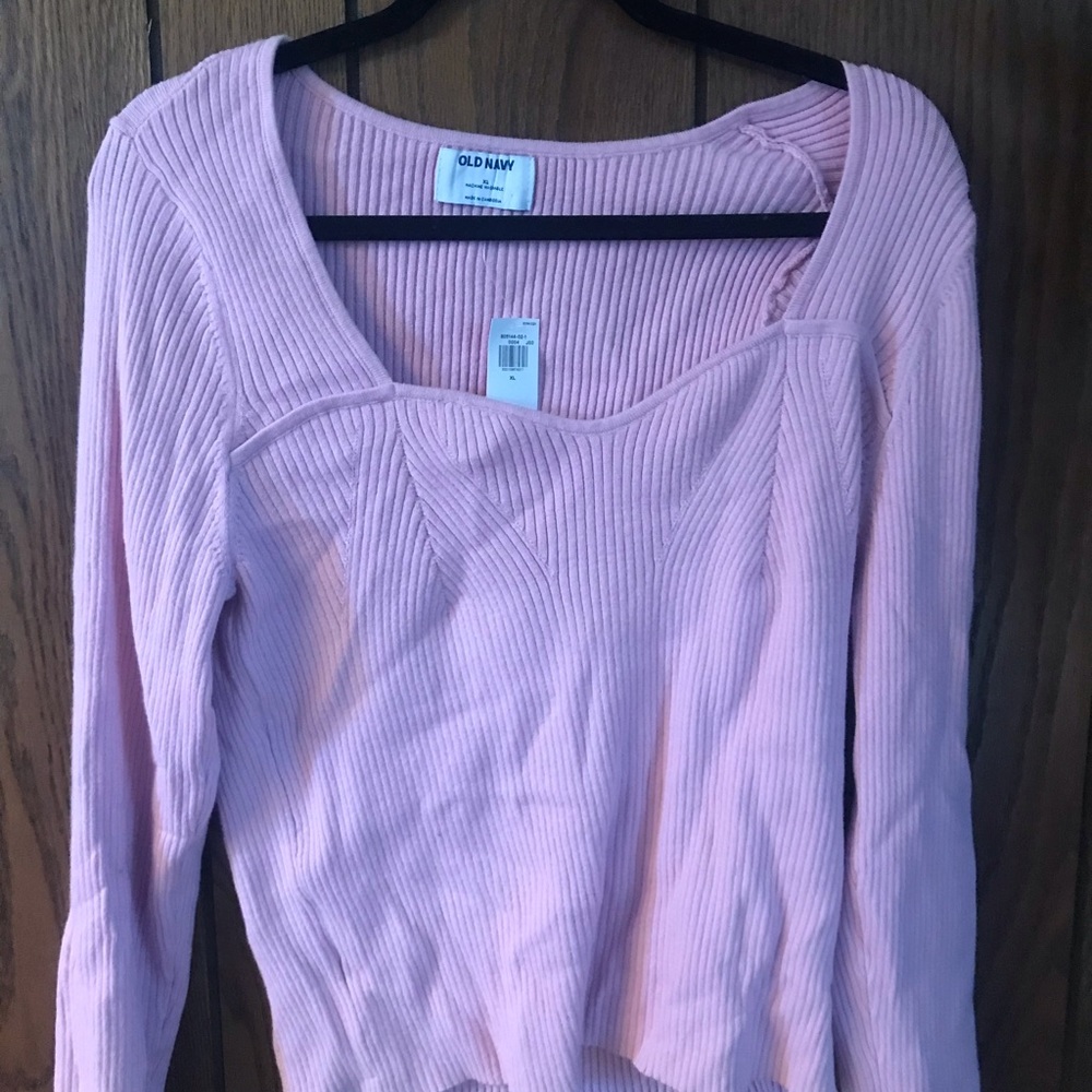 Baby pink old navy sweater